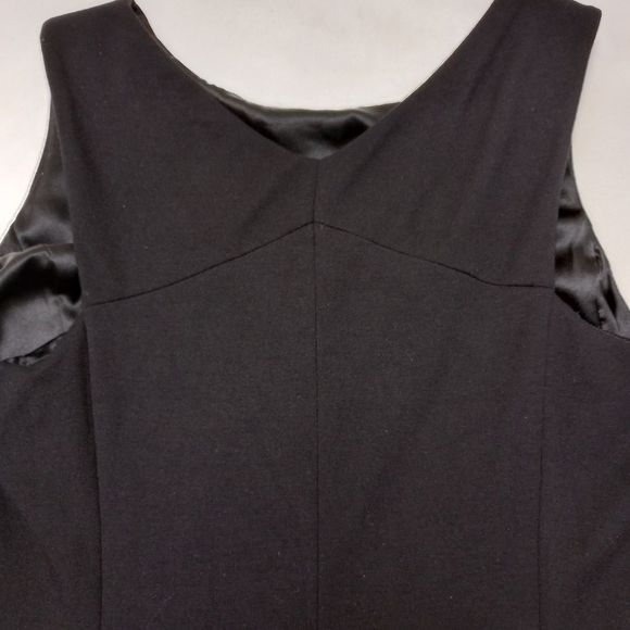 Eileen Fisher Black Sleeveless Viscose Blend Pull-on Dress, Size Medium - Picture 7 of 15